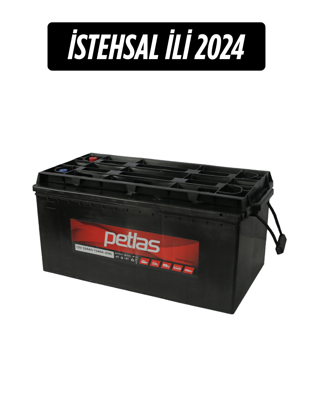 225 AH 12V D6/C-MF-B0-(3)-(A) PETLAS ASİAN (2024)