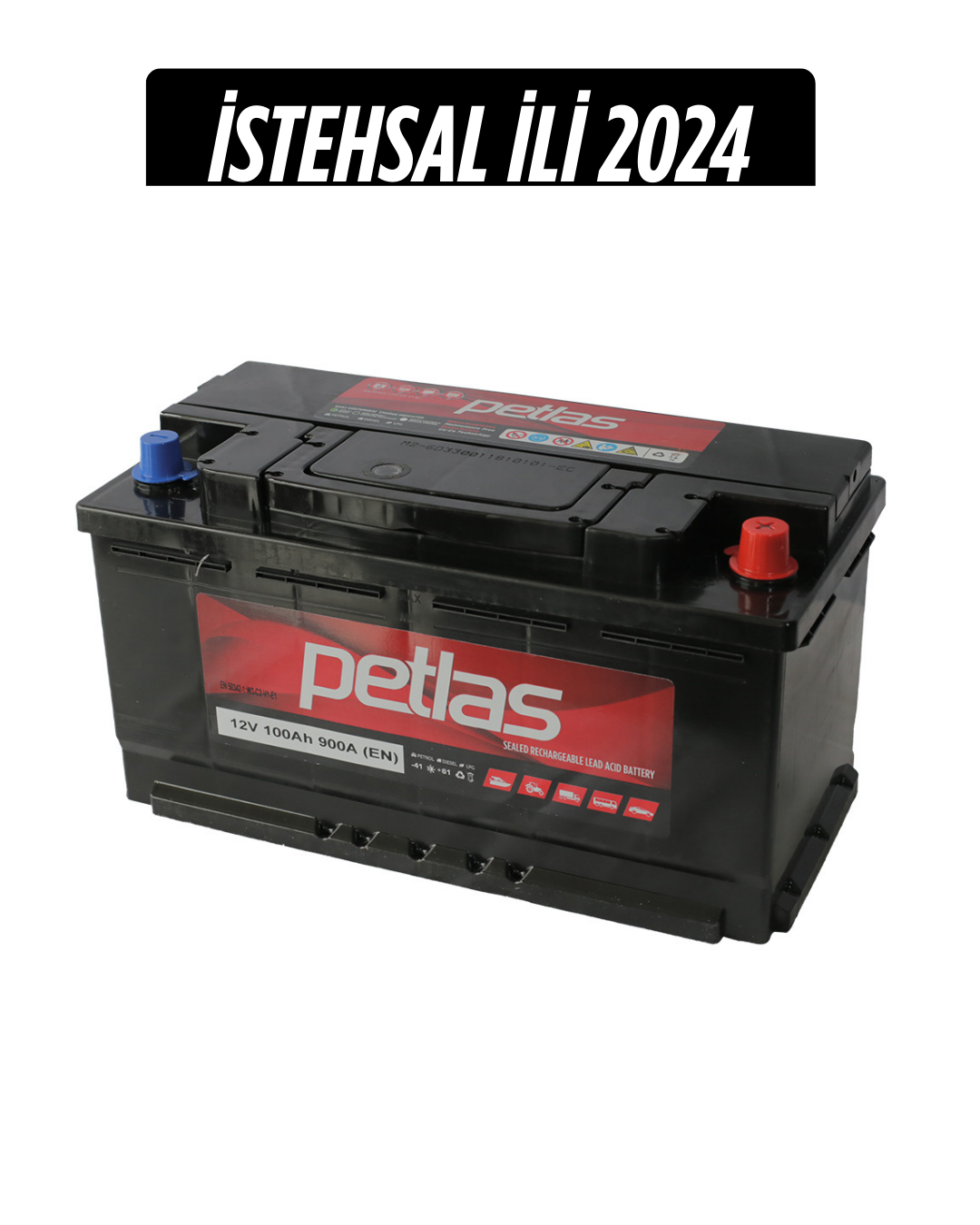 100 AH 12V L5-SMF-B(13)-(0)-(A) PETLAS EUROPE (2024)